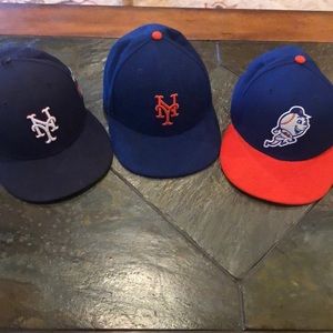 3 NY Mets Hats